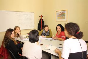 Étudiants de langue italienne dans une classe à Florence