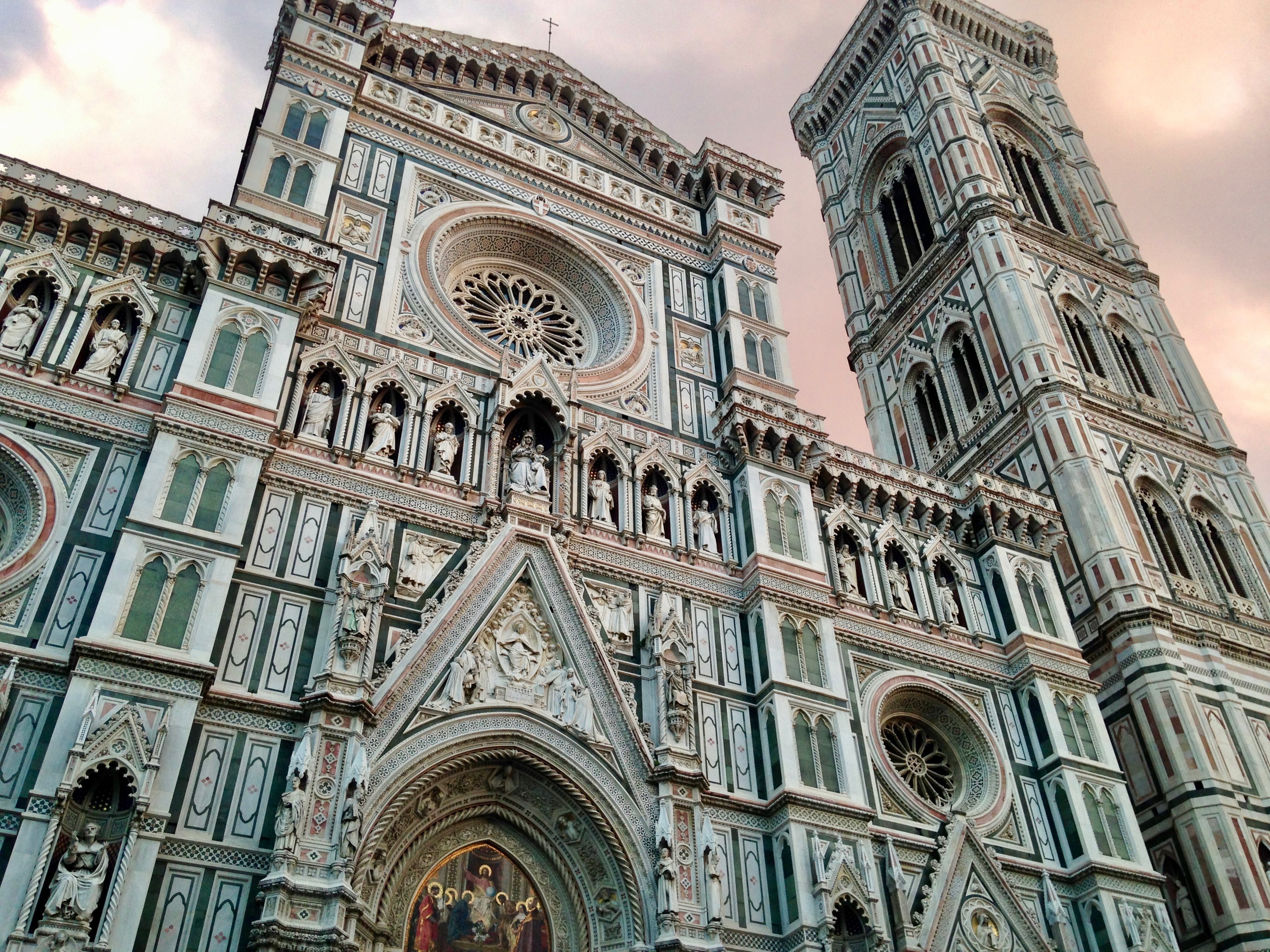 Florence cathedral with a sky view