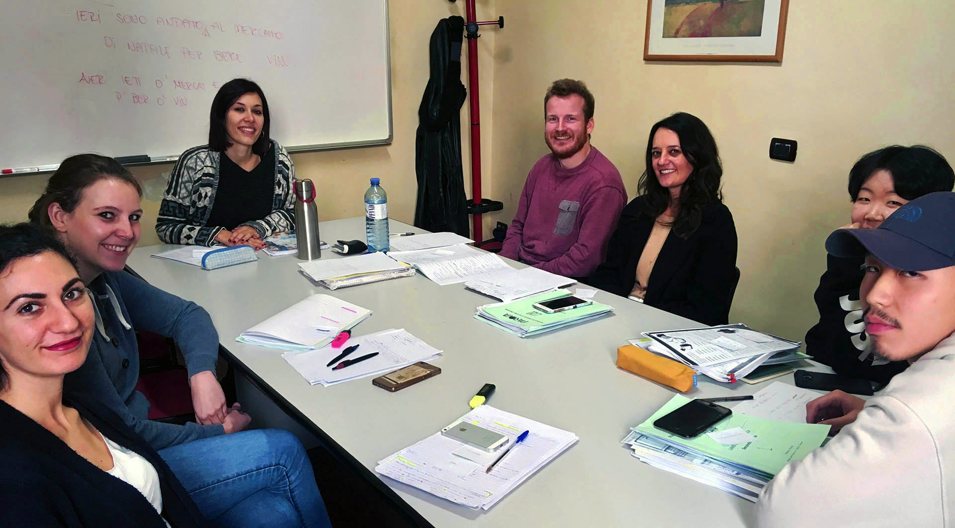 Italian language class in Florence at Parola school