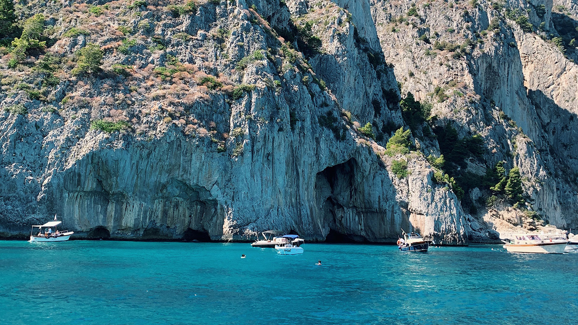 Italian sea with rocks